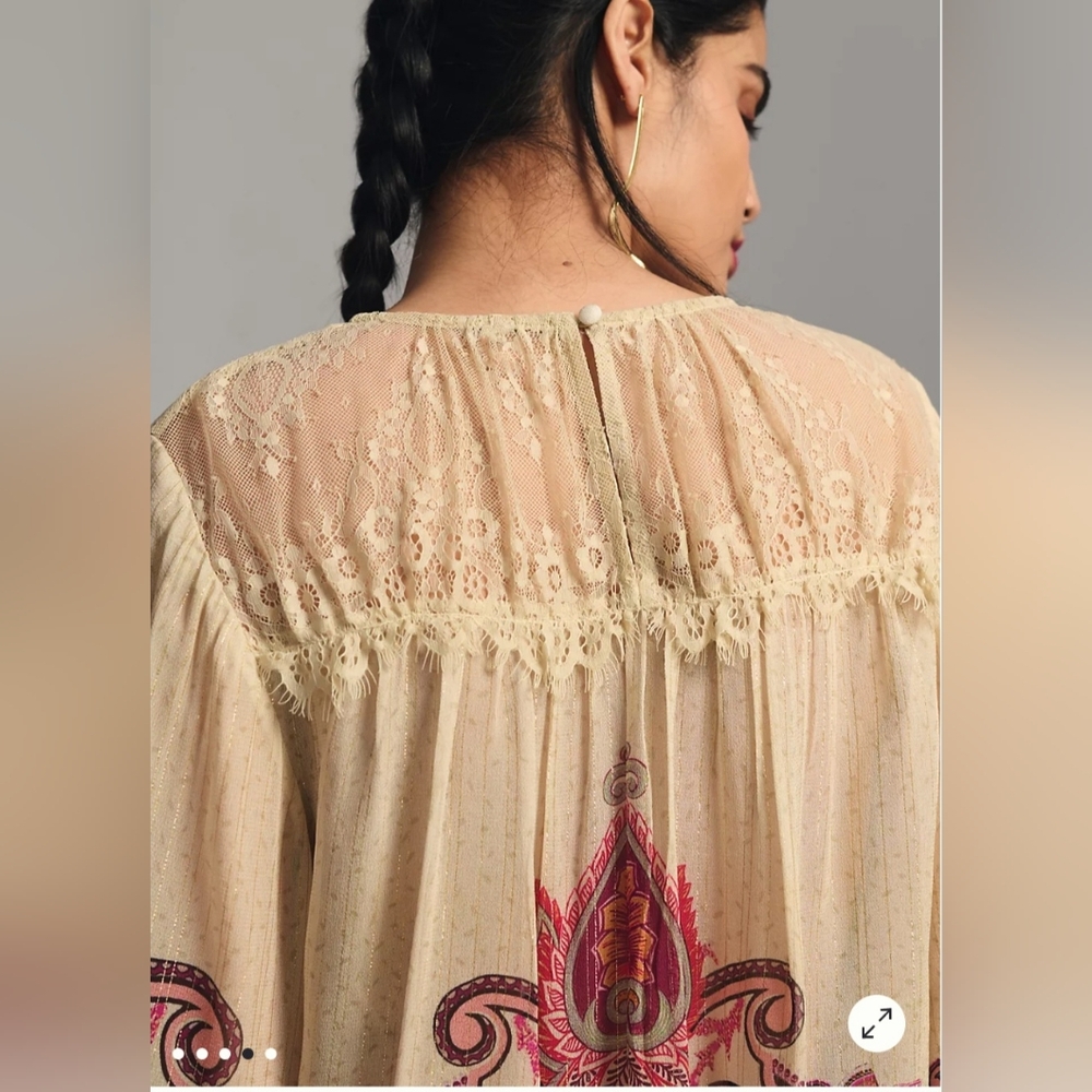 Anthropologie Bohemian Top NWT - Picture 8 of 9